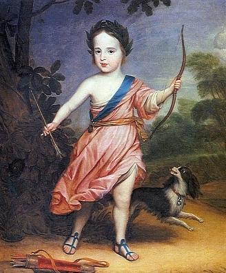 Gerrit van Honthorst Willem III op driejarige leeftijd in Romeins kostuum